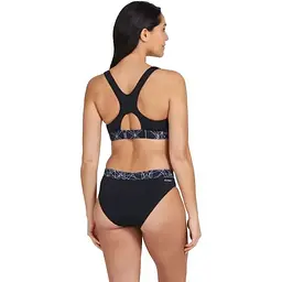 Купальник Zoggs Actionback 2 Piece 44 Чорний (1000-462560.WARR.34) - мініатюра 2