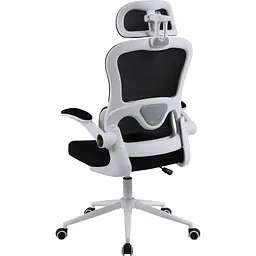 Офісне крісло GT Racer B-5880 White/Black [125609] - мініатюра 5