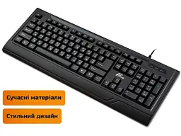 Клавіатура Frime Office Keyboard Black USB (FKBB0123) - мініатюра 2
