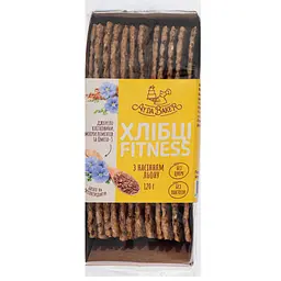Хлібці без цукру Ay da Baker Фітнес з насінням льону 120 г