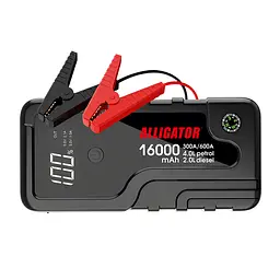 Бустер (пусковое устройство) Alligator Jump Starter 300A/600A 16000mAh(JS841)