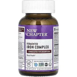 Ферментований комплекс заліза New Chapter Fermented Iron Complex 60 капсул - мініатюра 3