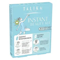 Набір Talika Instant Beauty Kit: маска для обличчя Bio Enzymes Hydrating 1 шт. + маска для обличчя Bubble Bio-Detox 1 шт. + патчі Eye Therapy 1 пара + патчі Bio Enzymes 1 пара