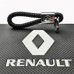 Стильний шкіряний брелок з логотипом Renault - мініатюра 3