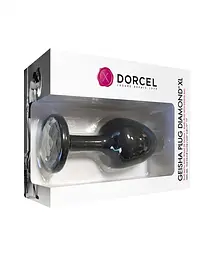 Анальна пробка з кристалом Dorcel Geisha Plug Diamond XL 11 см (чорний) - мініатюра 4