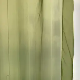 Шифонові штори з ламбрекеном оливкового кольору на тасьмі ALBO pbe0052828 - мініатюра 3