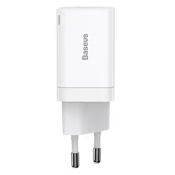 Мережевий зарядний пристрій Baseus Super Si Pro Quick Charger C+U 30W EU білий CCSUPP-E02 - мініатюра 4