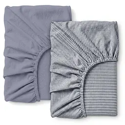 Набір простирадл на резинці з вареної бавовни 160х200 STONE LINEN COSAS (2200000059857)