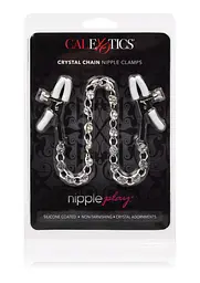 Затискачі для сосків Calexotics Crystal Chain Nipple Clamps, 30.5 см (сріблястий) - мініатюра 2
