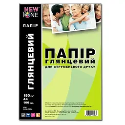 Фотобумага, глянцевая, A4, 180 г/м² NewTone teh0033177