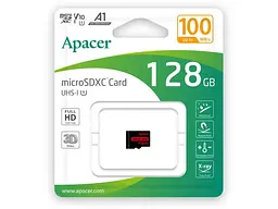 Карта пам'яті Apacer MicroSDHC UHS-I Class 10 128 GB (AP128GMCSX10UB-RA) - мініатюра 2