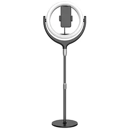 Кільцева LED лампа Puluz SYA00522101B 12" зі штативом, чорна