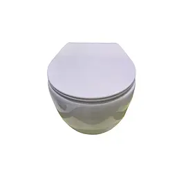 Сидіння для унітаза EUR TS-9874 дюропластове, Soft Close, метал.кріпл. - мініатюра 4