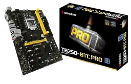 Материнська плата Biostar TB250-BTC PRO V6 1151v1 (TB250-BTC PRO V6) Б/В