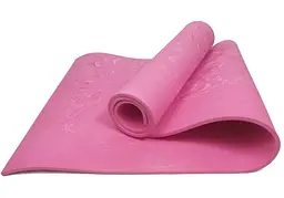 Коврик для йоги та фітнесу EasyFit PER Premium Mat 8 мм Розовий (EF-1930-1-P)