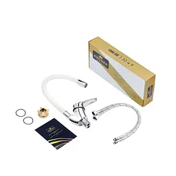 Змішувач для кухні Kroner KRM Odra - C032WHI CV021173 Хром - мініатюра 7