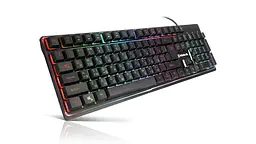 Клавіатура REAL-EL Comfort 7011 Backlit Ukr Чорний - мініатюра 2