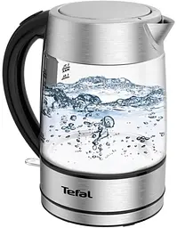 Электрочайник Tefal Glass Kettle 1.7 л стекло с подсветкой серебристо-черный kuh0015362 - миниатюра 6