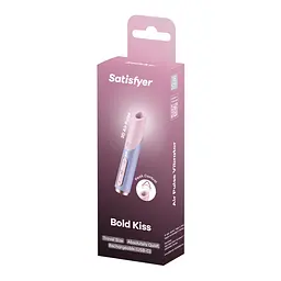Вакуумний стимулятор клітора Satisfyer Bold Kiss рожевий-блакитний - мініатюра 5