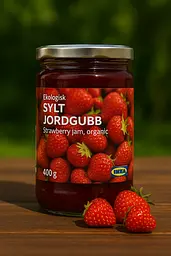 Органічне полуничне варення Ekologisk SYLT JORDGUBB 400 г IKEA