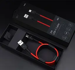 Кабель оригінальний ZMI AL411 Type-C braided в обплетенні 30 см чорний - мініатюра 4
