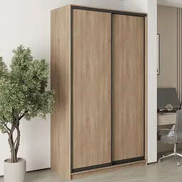 Шафа-купе дводверна MebelStar Стандарт BG 2ДСП 140x45x240 см Дуб сонома (MBS-10016)