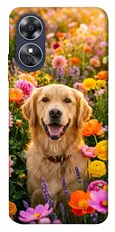 TPU чохол Demsky Flowery labrador для Oppo A17