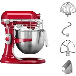 Планетарний міксер KitchenAid Professional 6.9 л червоний (5KSM7990XEER) - мініатюра 2