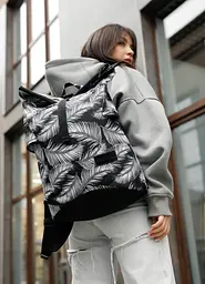 Жіночий рюкзак Sambag RollTop KZN чорний PALM 24300720 - мініатюра 6