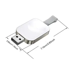 Зарядний пристрій Essager Wireless charger for smart watch USB white (EWXA-YB02-Z) - мініатюра 2