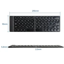 Клавіатура WIWU Fold Mini Keyboard FMK-01 Bluetooth Black - мініатюра 8