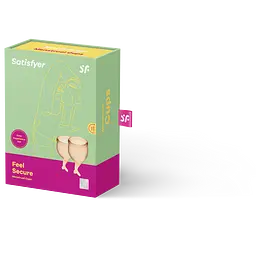 Менструальні чаші Satisfyer Feel Secure 2 шт. помаранчеві - мініатюра 2