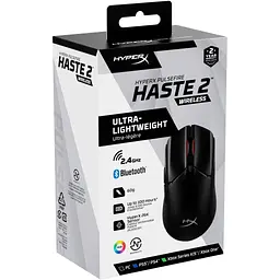 Мишка HyperX Pulsefire Haste 2 Wireless Black (6N0B0AA) - мініатюра 10