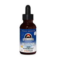 Натуральна добавка Source Naturals Sleep Science Melatonin, 59 мл - Лимон