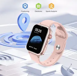 Дитячі смарт годинник-телефон LEMFO LT38 4G GPS SIM-карта геозона відеодзвінок Pink (17825) - мініатюра 7