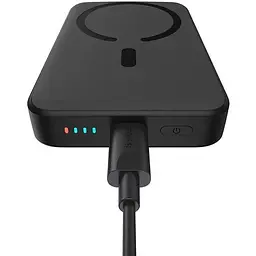 Портативна батарея Baseus Magnetic Mini Wireless Fast Charge Power Bank 10 000 mAh 20W PPCX030001 Black - мініатюра 4