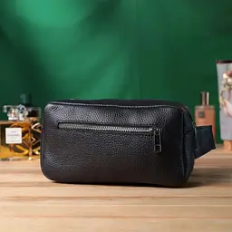 Сумка-бананка Shvigel 22826 21х11.5х5.5 см Чорна - мініатюра 9