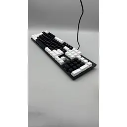 Комплект дротова клавіатура мембранна з підсвічуванням + мишка 3200 DPI RGB USB XSTRIKE X-1011 розкладка ENG/UA мишка та клавіатура набір ігровий миша з клавіатурою з підсвіткою для ПК та ноутбука Чорний з білим - мініатюра 7