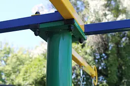 Карусель на ланцюгах "Ромашка", дитячий, 4-місцева. - мініатюра 6