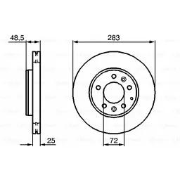 Гальмівний диск Bosch 0 986 479 132 - мініатюра 5