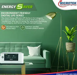 Джерело безперебійного живлення з правильною синусоїдою Microtek Energy Saver 825 572W, під зовнішній АКБ 12V, струм заряду 11/14A - мініатюра 4