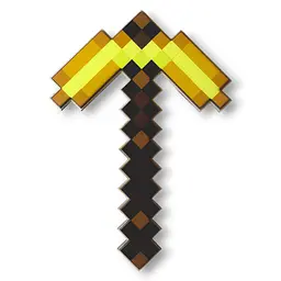 Набір іграшок Minecraft Золотий з фанери 2 шт. (кирка, лопата) (NF14) - мініатюра 3