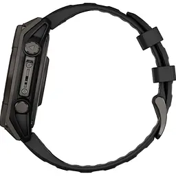 Смарт-годинник Garmin Fenix 8 Solar Sapphire 47mm Carbon Gray DLC Titanium with Black/Pebble Gray Silicone Band (010-02906-11) [115067] - мініатюра 4