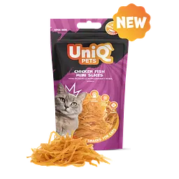 Ласощі для котів Uniq PETS CAT SNACKS MIMI Міні слайси з курки та тріски, 50 г - мініатюра 2