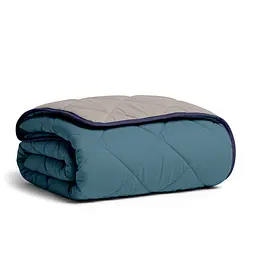 Покривало стьобане двостороннє Cosas Ocean Sand CS4 110х140 см (Blanket_68Sky_84Quartz_kt_87DarkBlue_110х140)