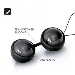 Вагінальні кульки Lelo Luna Beads Noir, 2.9 см, чорний - мініатюра 2