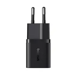 Мережевий зарядний пристрій з кабелем Baseus GaN5 Fast Charger (mini) 1C 25W EU Cluster чорний (with: Fast Charging Data Cable - мініатюра 3