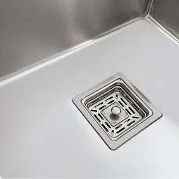 Кухонна мийка Platinum Handmade 780x430x220 L нержавійка (квадратний сифон,3.0/1.0), Нержавіюча сталь - мініатюра 6