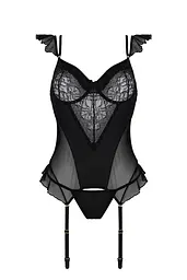 Корсет та стрінги Casmir Kitasana S/M чорний - мініатюра 4