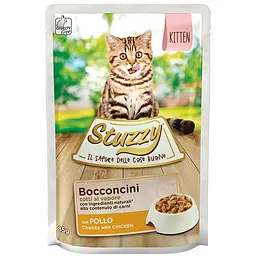Вологий корм Stuzzy Chicken for Kitten з куркою в соусі для кошенят 85г